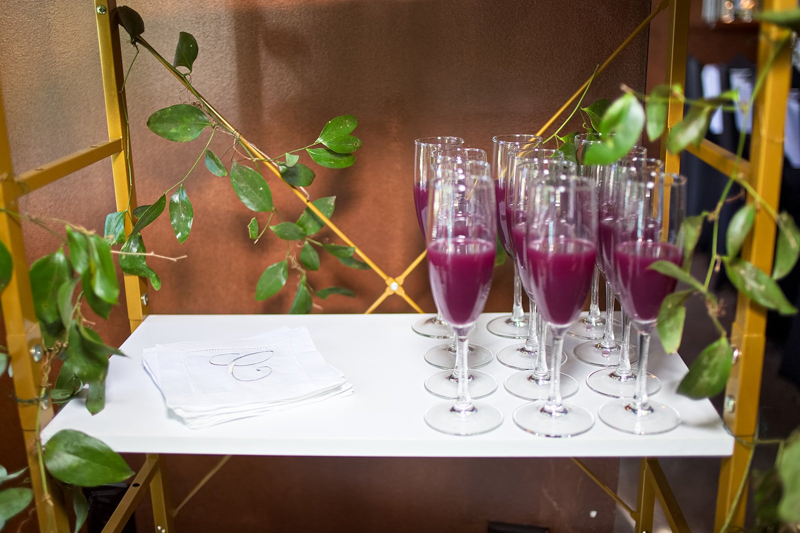 View from bar of dining room C&W Steakhouse Charlotte