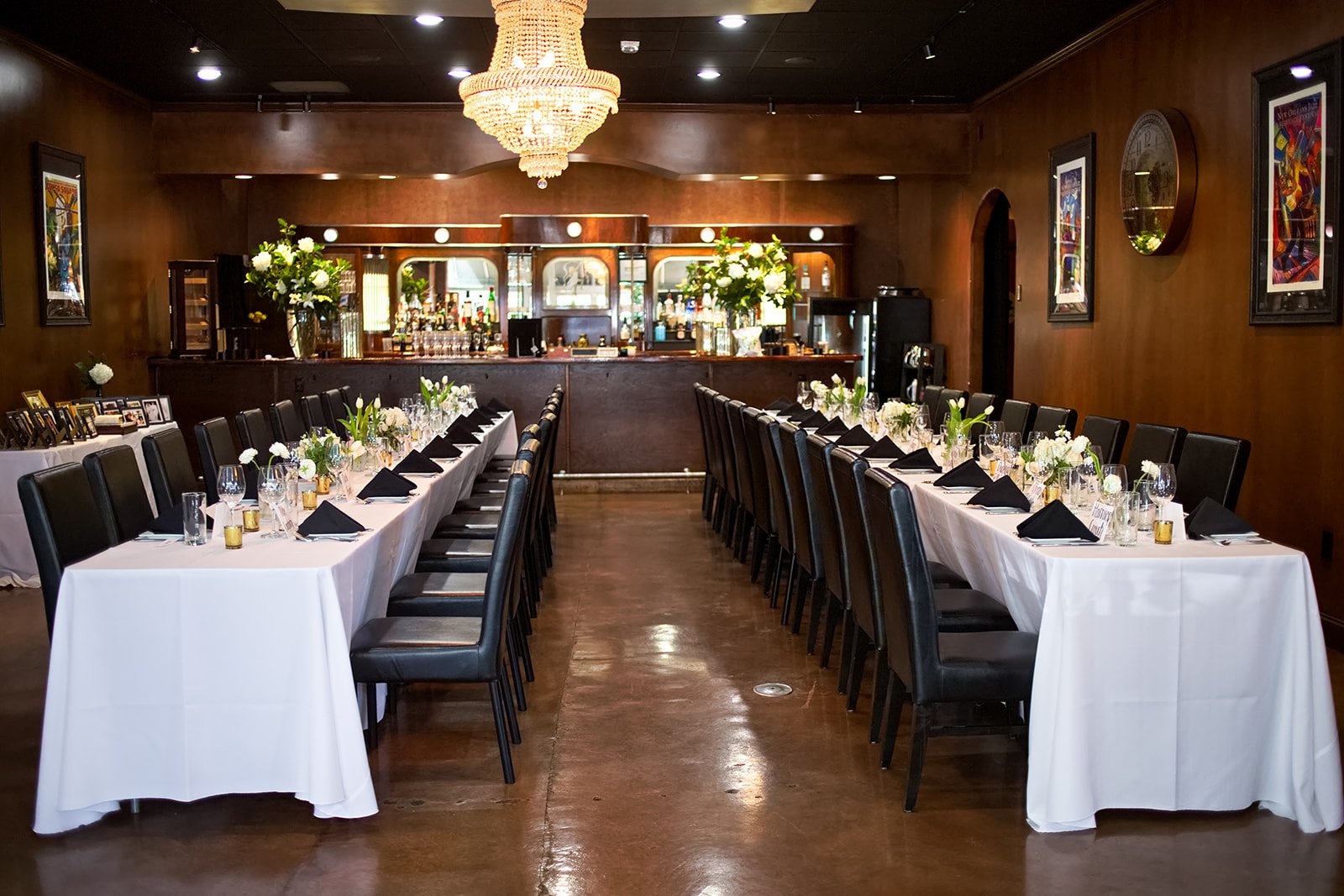 Event seating with chiavari chairs C&W Steakhouse Charlotte