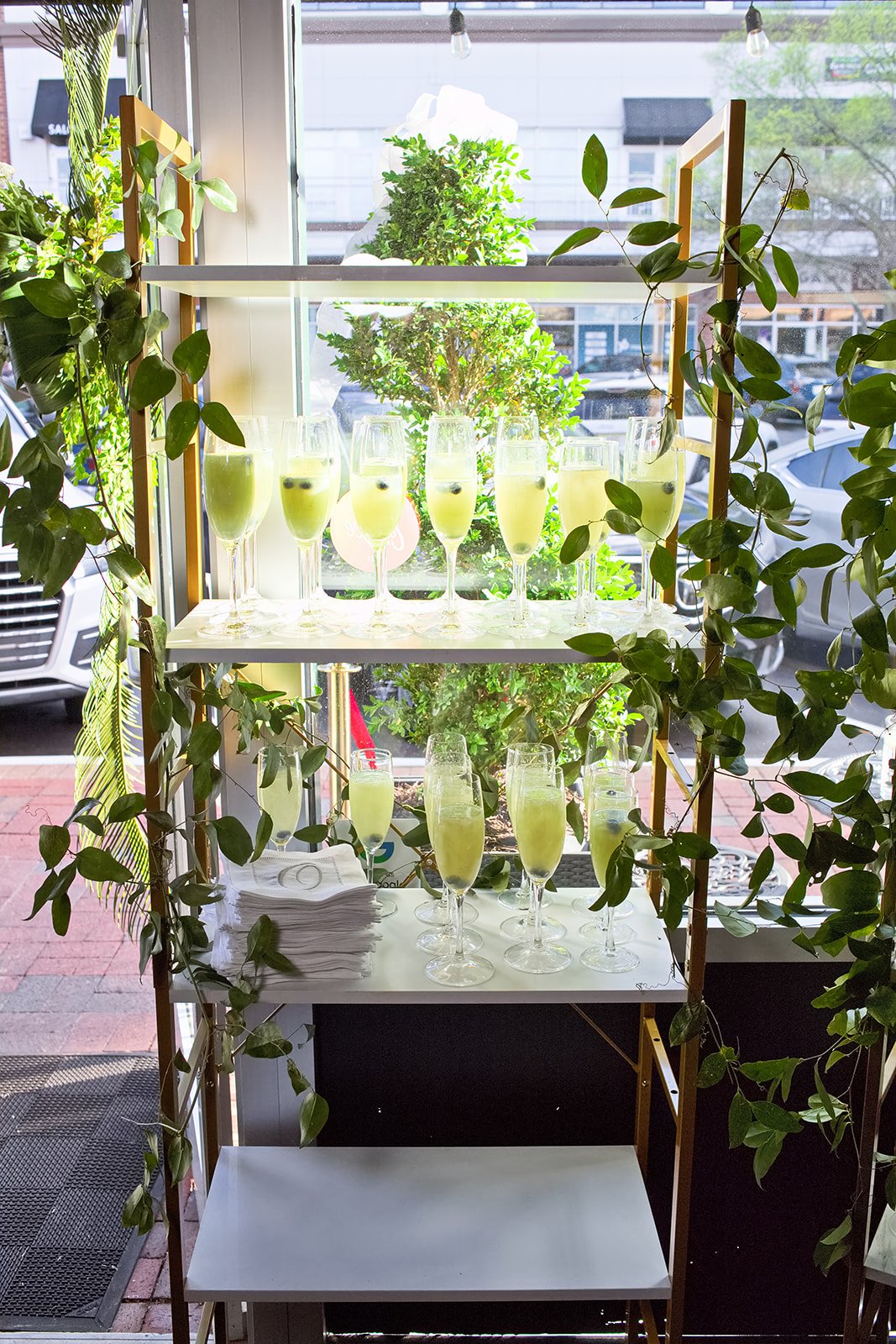 Signature cocktails display at C&W Steakhouse