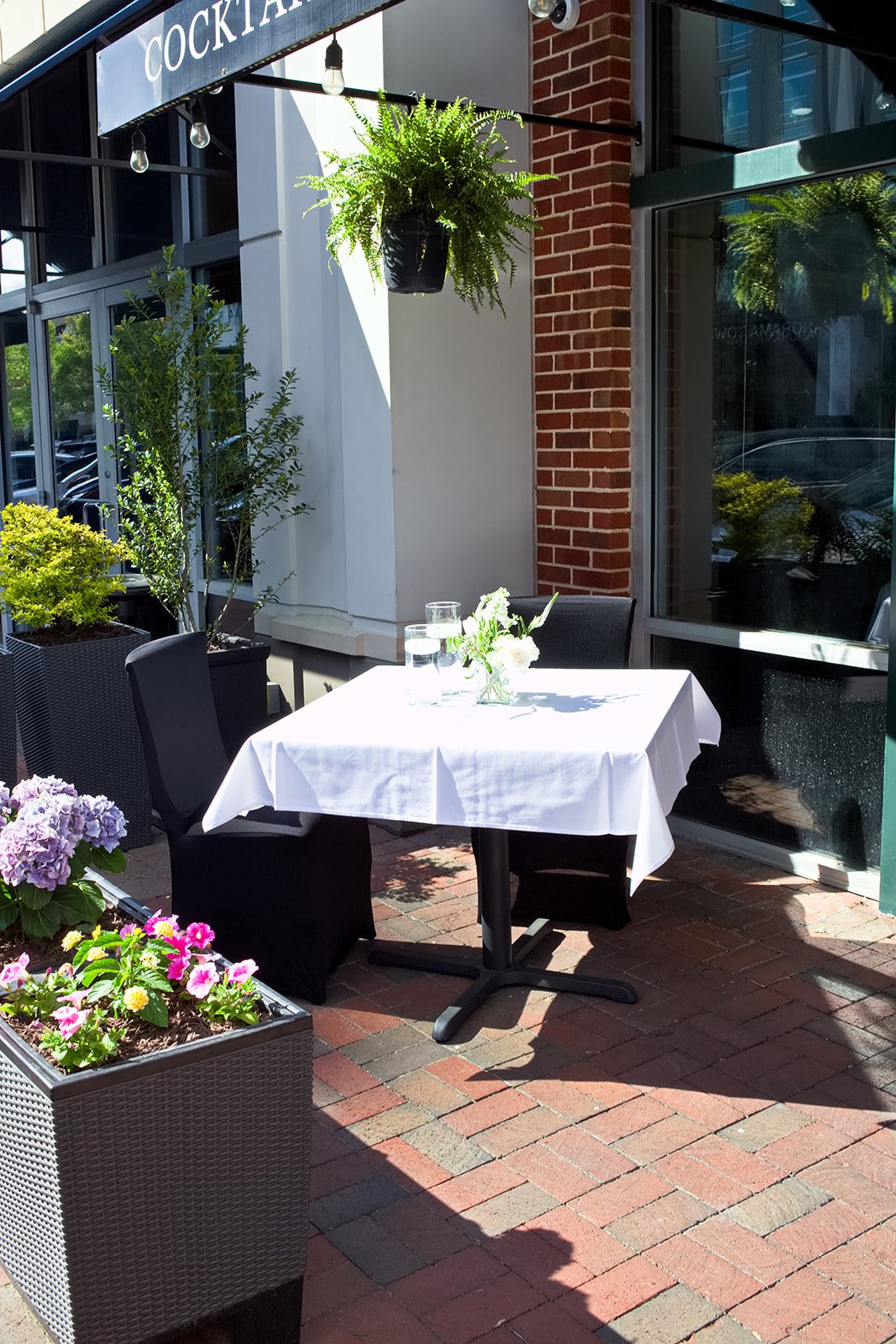 Corporate event dining room C&W Steakhouse Charlotte