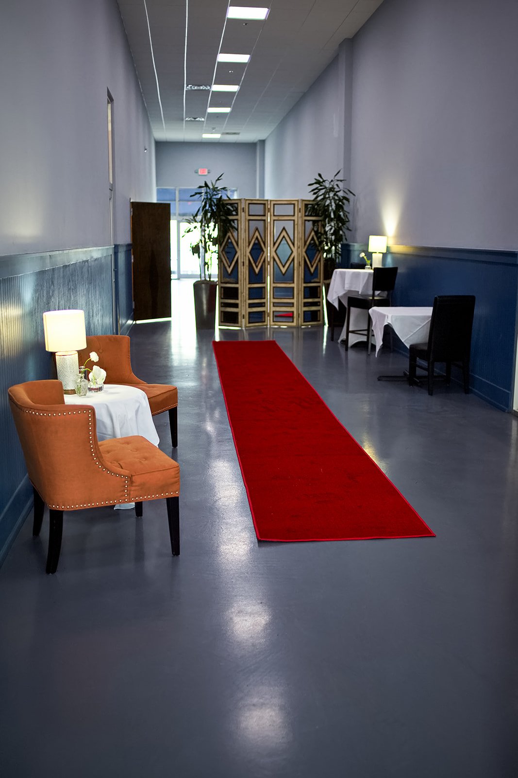 Intimate lounge seating C&W Steakhouse Charlotte