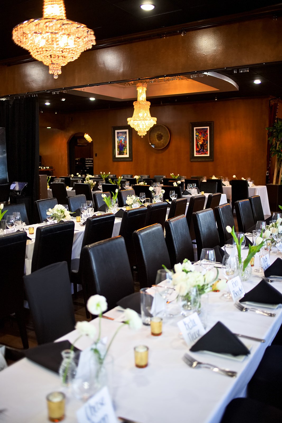 Wedding reception at C&W Steakhouse Charlotte NC